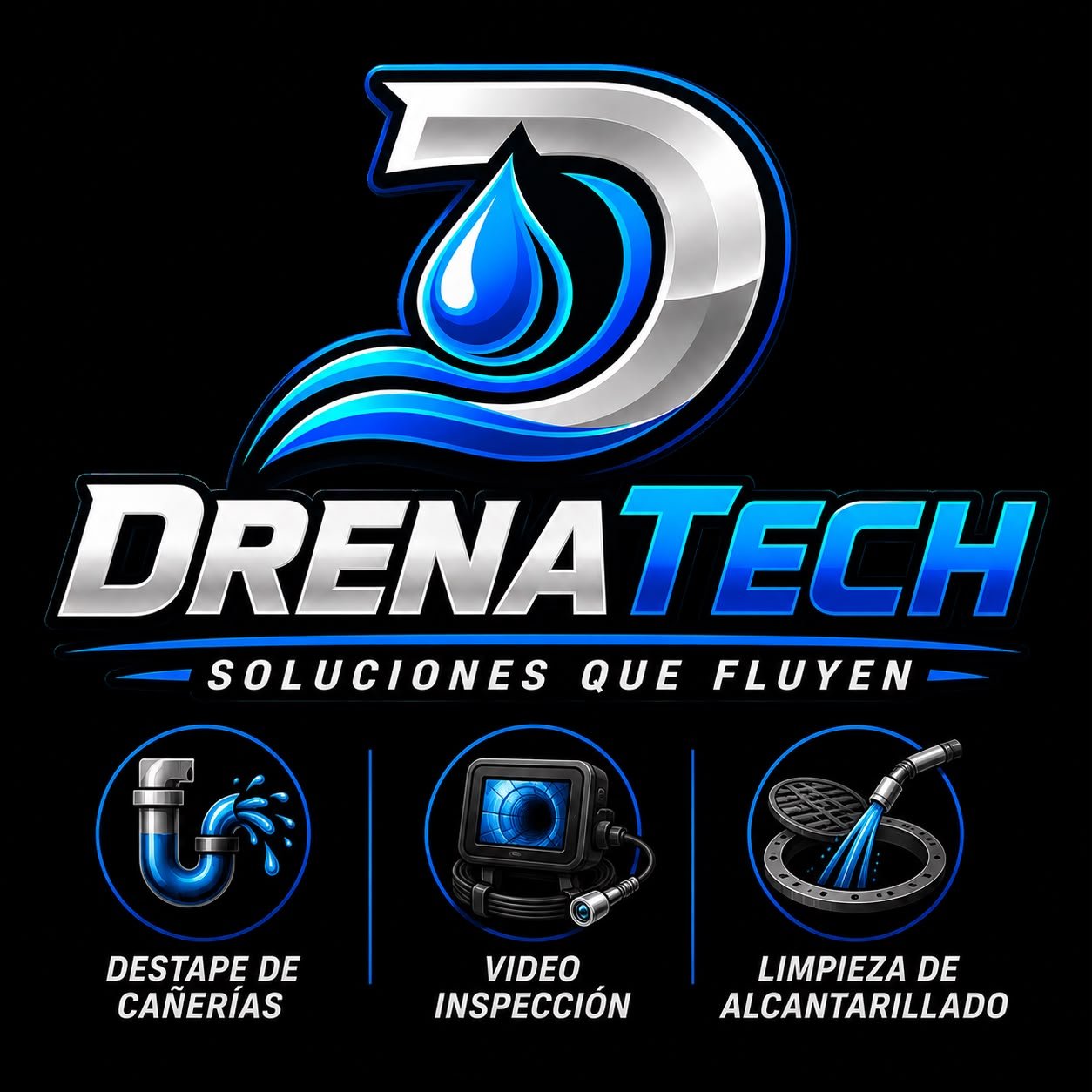 DrenaTech — Soluciones que fluyen. Destape de cañerías, video inspección y limpieza de alcantarillado.